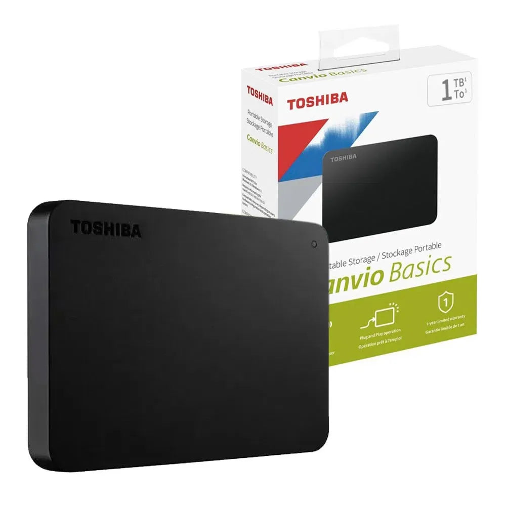 DISCO DURO EXTERNO TOSHIBA CANVIO BASICS 1TB USB 3.0 - ALMACENAMIENTO EXTERNO