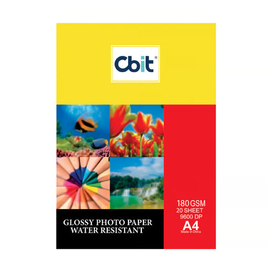 PAPEL FOTOGRÁFICO A4 X 20 HJS 180 GR CBIT